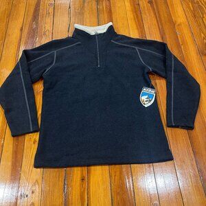 Kuhl Europa 1/4 Zip Pullover Sweater Sherpa Fleece Dark Blue Men's Size L (NEW)